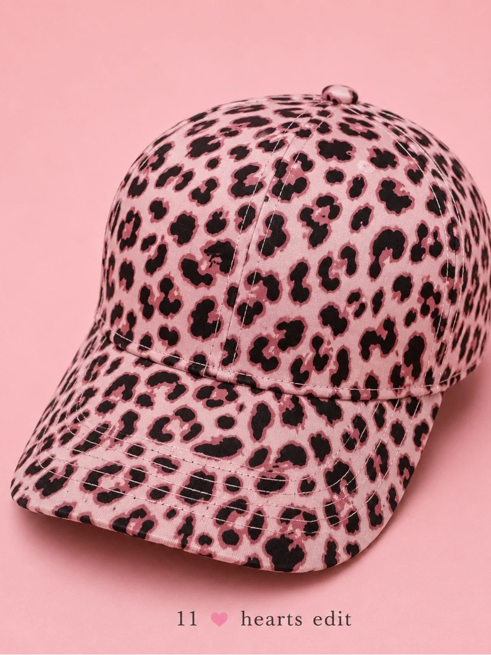 ZENANA Pink Leopard Print Adjustable Baseball Cap Animal Print Hat New